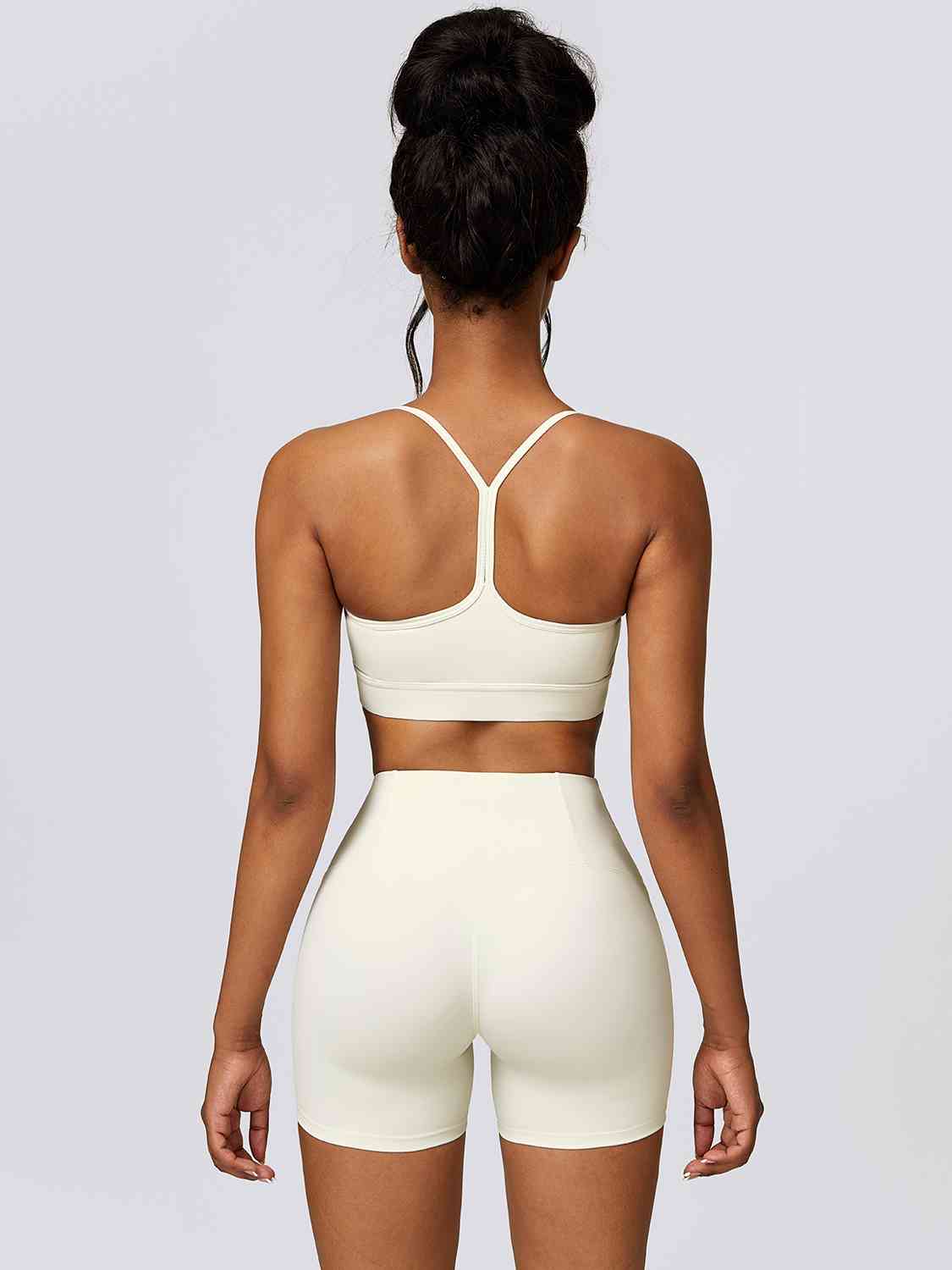 Sport Bra and Wide Waistband Shorts Set